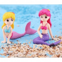 4 Pcs Miniature Mermaid Figurines Mermaid Doll Cake Toppers Mermaid Figure Collection Playset Birthday Cake Decoration $16.72...