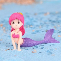 4 Pcs Miniature Mermaid Figurines Mermaid Doll Cake Toppers Mermaid Figure Collection Playset Birthday Cake Decoration $16.72...