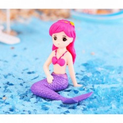 4 Pcs Miniature Mermaid Figurines Mermaid Doll Cake Toppers Mermaid Figure Collection Playset Birthday Cake Decoration $16.72...