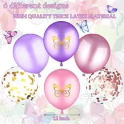 90 Pieces 12 Inch Butterfly Purple Pink Balloon Arch Kit Theme Baby Shower Princess Birthday Party Decorations Pink Purple La...