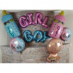 Gender Reveal Party Foil Balloons set - (7 pack) Baby Boy Girl Blue Bottle Pink Bottle boy or Girl 2 stickers - $16.66 Kids' ...