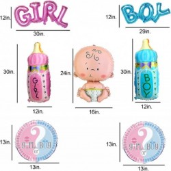 Gender Reveal Party Foil Balloons set - (7 pack) Baby Boy Girl Blue Bottle Pink Bottle boy or Girl 2 stickers - $16.66 Kids' ...