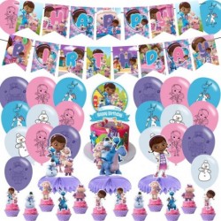 Doc McStuffins Party Decorations Birthday Party Supplies For Doc McStuffins Party Supplies Includes Banner - Cake Topper - 12...