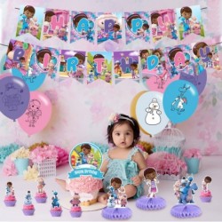 Doc McStuffins Party Decorations Birthday Party Supplies For Doc McStuffins Party Supplies Includes Banner - Cake Topper - 12...