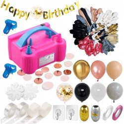 200 Pcs Balloon Pump Kit- Electric Balloon Inflator Blower Air Pump 110V 600W Portable Dual Nozzles- Balloon Arch Garland Kit...