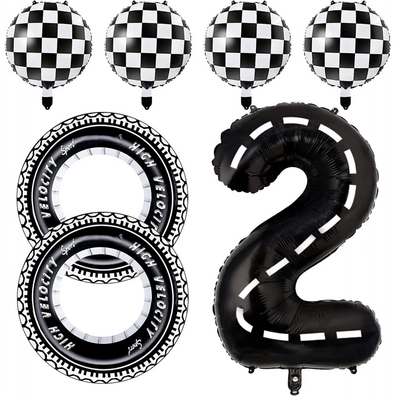 Race Car Balloons Race Car Birthday Party Supplies Monster Truck Balloons Birthday Party Supplies Foil Number 2 Two Fast Chec...