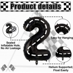 Race Car Balloons Race Car Birthday Party Supplies Monster Truck Balloons Birthday Party Supplies Foil Number 2 Two Fast Chec...