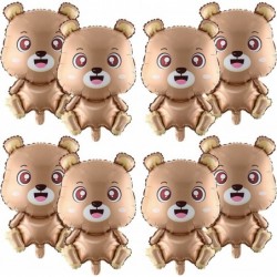 8 Pcs Bear Balloon 28 Inch Brown Bear Foil Helium Balloons Cute Animal Balloons for Baby Shower Decorations Bear Birthday Par...