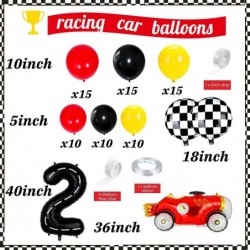 93pcs Two Fast Birthday Decorations Racing Car Theme 2nd Birthday Party Decorations Two Fast Cake Topper Backdrop Tablecloth ...