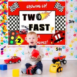 93pcs Two Fast Birthday Decorations Racing Car Theme 2nd Birthday Party Decorations Two Fast Cake Topper Backdrop Tablecloth ...