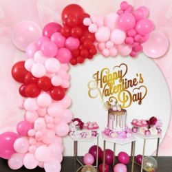 150Pcs Valentine's Day Balloon Garland Arch Kit Pink Red Rose Red Balloons 18" 10" 5" for Women Girls Valentine's Day Mother'...