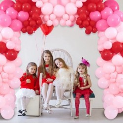 150Pcs Valentine's Day Balloon Garland Arch Kit Pink Red Rose Red Balloons 18" 10" 5" for Women Girls Valentine's Day Mother'...