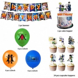 Hunterxhunter Theme Birthday Party Supplies and Decorations Hunter x Hunter includes Birthday Banner Balloons Cupcake Toppers...