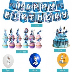 Birthday Party Supplies Presents Birthday Party Decoration Set includes Happy Birthday Banner Balloons Cake Toppers and Cupca...