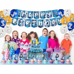 Birthday Party Supplies Presents Birthday Party Decoration Set includes Happy Birthday Banner Balloons Cake Toppers and Cupca...