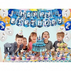 Birthday Party Supplies Presents Birthday Party Decoration Set includes Happy Birthday Banner Balloons Cake Toppers and Cupca...