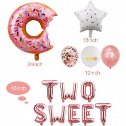 Two Sweet Donut Birthday Party Supplies 46Pcs Baby Second Birthday Decoration Donut 2nd Birthday Party Decorations for Girl -...