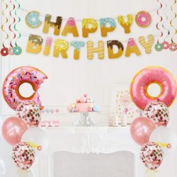 Two Sweet Donut Birthday Party Supplies 46Pcs Baby Second Birthday Decoration Donut 2nd Birthday Party Decorations for Girl -...