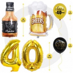 40th Birthday Decorations Kit - Cheers to 40 Years Banner Balloon - 40 Years Old Party Supplies 40th Anniversary Decorations ...