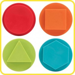 Triangle Grip Stampers - Geometric - Set of 4 - Ages 2+ - Easy to Hold Paint and Dough Stampers for Kids $19.45 Kids' Drawing...