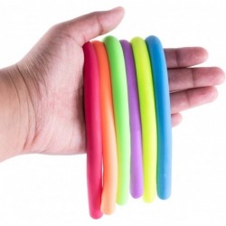 Stretchy Jelly String Noodles Thick Rubber Fidget Sensory Toys Set for Calming Relaxing Children Birthday Party Favors and Pr...