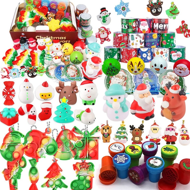 48PC Premium Christmas Party Favors for Kids Assortment Toys Stocking Stuffers Bulk Goodie Bag Stuffers Classroom Gifts Chris...