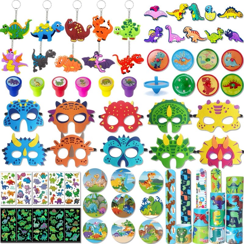 74Pcs Dinosaur Party Favors Supplies for Boys Girls Kids Birthday Party Prizes Toys Goodie Gifts Bag Stuffers Pinata Fillers ...