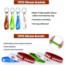 108 Pcs Football Party Favor Set Football gift bags Football Silicone Keychain Silicone Bracelet Stickers tattoo stickers Pre...