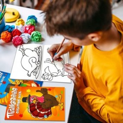 36Pcs Thanksgiving Coloring Books Kids Cute Thanksgiving Coloring Book for Kids All Ages Indoor Activities at Home Party Favo...