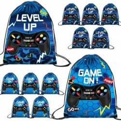 10 Pcs Video Game Party Loot Bags 17 x 13 Inch Game on Theme Gifts Bags Video Game Party Supplies Drawstring Gaming Party Fav...