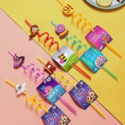 24 Harry Straws for Kids Wizard Potter Party Supplies Favors Magic Wizard School Party Gift with 2 Cleaning Brushes $29.01 Ki...