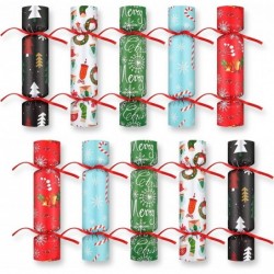 10 Pcs Christmas No Snap Party Table Favor New Year Christmas Table Crackers Holiday Crackers for Christmas Party Accessories...