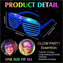 72 Pack Glow in the Dark Party Supplies LED Glasses Light Up Glasses LED Flower Crown Headband Multicolor LED Flower Wreath G...