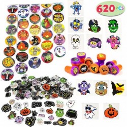 Over 600 Pieces Halloween Craft Assortment Kit Including Halloween Temporary Tattoos Halloween Stickers Halloween Stampers Fo...