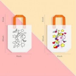 24 Styles Cute Cartoon Coloring Goodie Bags Reusable Coloring Carnival Art Party Favor Bags for Color Your Own Goodie Bags fo...