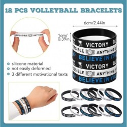 98 Pcs Volleyball Party Supplies Volleyball Party Favor Set 12 Volleyball Keychain 12 Volleyball Motivational Silicone Wristb...