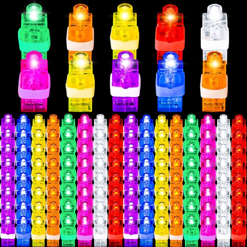 Finger Lights for Kids Christmas Gifts- 240 Pack LED Finger Flashlights for Bachelorette Party Favors Glow in The Dark Light ...