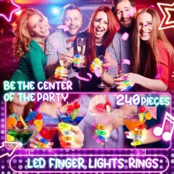 Finger Lights for Kids Christmas Gifts- 240 Pack LED Finger Flashlights for Bachelorette Party Favors Glow in The Dark Light ...