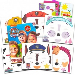 Paw Patrol Temporary Tattoos Party Favors for Kids - Bundle with 6 Paw Patrol Face Painting Tattoo Sheets Plus Stickers More ...