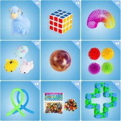 38PCS Sensory Fidget Toys Set Stress Anxiety Relief Assortment Toys for Kids Adults Party Favors Carnival Prize Classroom Rew...