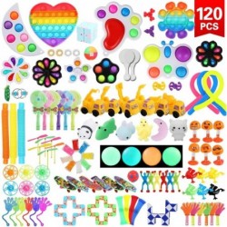 120PCS Party Favors for Kids 4-8 Fidget Toys Treasure Box Classroom Prizes Goodie Bag Pinata Stuffers Advent Easter Basket Fi...