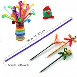 100Pcs Pipe Cleaners Craft Set 10 Colors Chenille Stem Pipe Cleaners Craft Supplies for DIY Crafts Arts Wedding Home Party Ha...