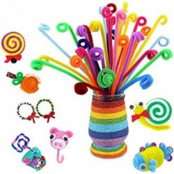 100Pcs Pipe Cleaners Craft Set 10 Colors Chenille Stem Pipe Cleaners Craft Supplies for DIY Crafts Arts Wedding Home Party Ha...