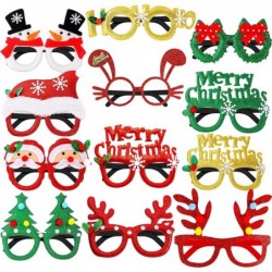 Glitter Plastic Christmas Eyeglasses for Kids - Pack of 12 | Christmas Party Props | Christmas Party Accessories Christmas Gl...