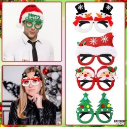 Glitter Plastic Christmas Eyeglasses for Kids - Pack of 12 | Christmas Party Props | Christmas Party Accessories Christmas Gl...