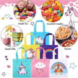 24 Pieces Unicorn Party Favor Bags Non Woven Gift Bags with Handles Unicorn Goodie Treat Candy Bags Reusable Rainbow Tote Bag...