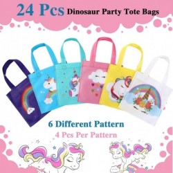 24 Pieces Unicorn Party Favor Bags Non Woven Gift Bags with Handles Unicorn Goodie Treat Candy Bags Reusable Rainbow Tote Bag...