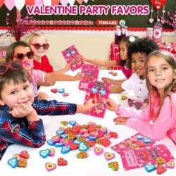 10 Pack Valentines Day Gifts Kids Valentines Day Cards Heart Mini Erasers Valentine Exchange for Classroom Prizes School Supp...