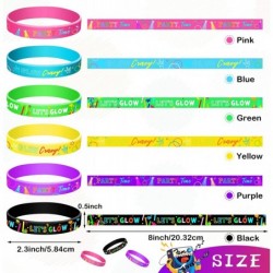 36 Packs Glow in The Dark Bracelets Neon Party Favors Wristband Silicone Glow Bracelets for Party Favors Glow in The Dark Par...