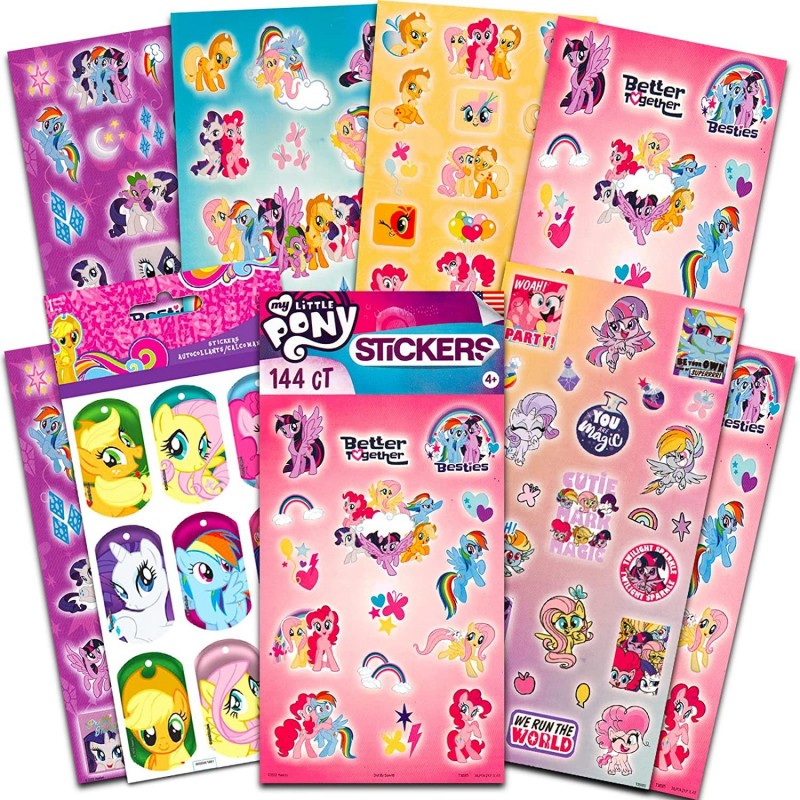 My Little Pony Stickers for Girls Bundle ~ 175+ My Little Pony Party Favors for Goodie Bag Fillers Featuring Cutie Marks | ML...